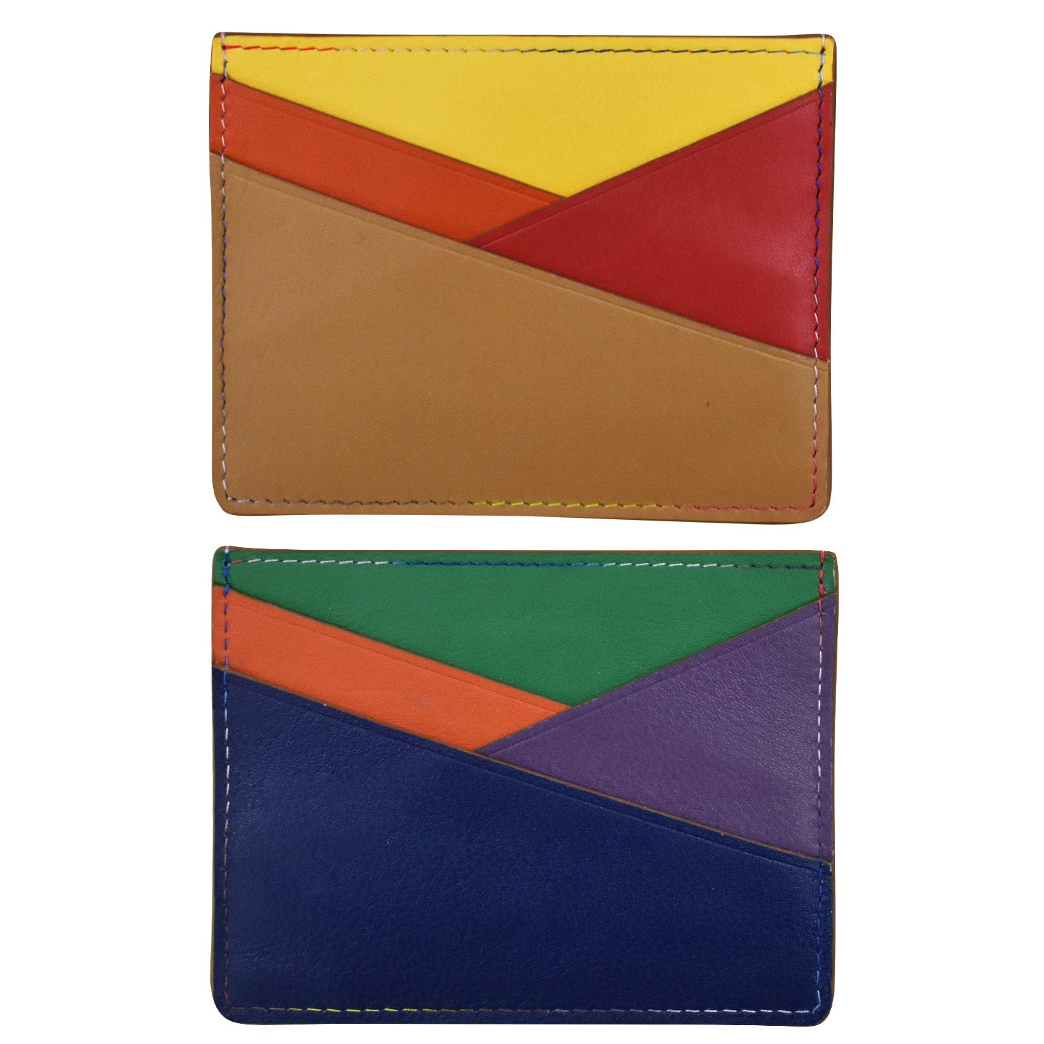 ili New York - ASYMMETRIC CARD CASE - 7173 - Rainbow Multi