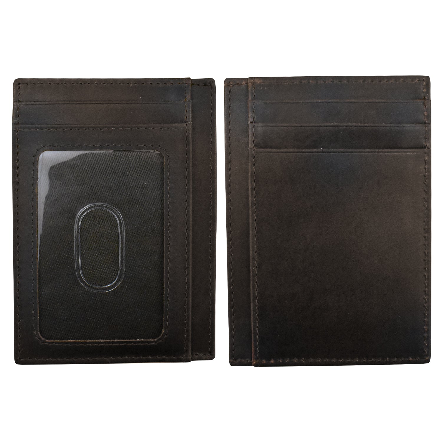 ili New York - POCKET I.D. CARD CASE - 7176 - Chocolate