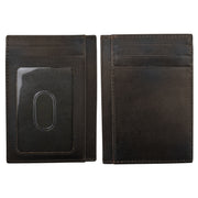 ili New York - POCKET I.D. CARD CASE - 7176 - Chocolate