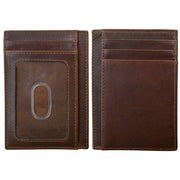 ili New York - POCKET I.D. CARD CASE - 7176 - Rustic Brown