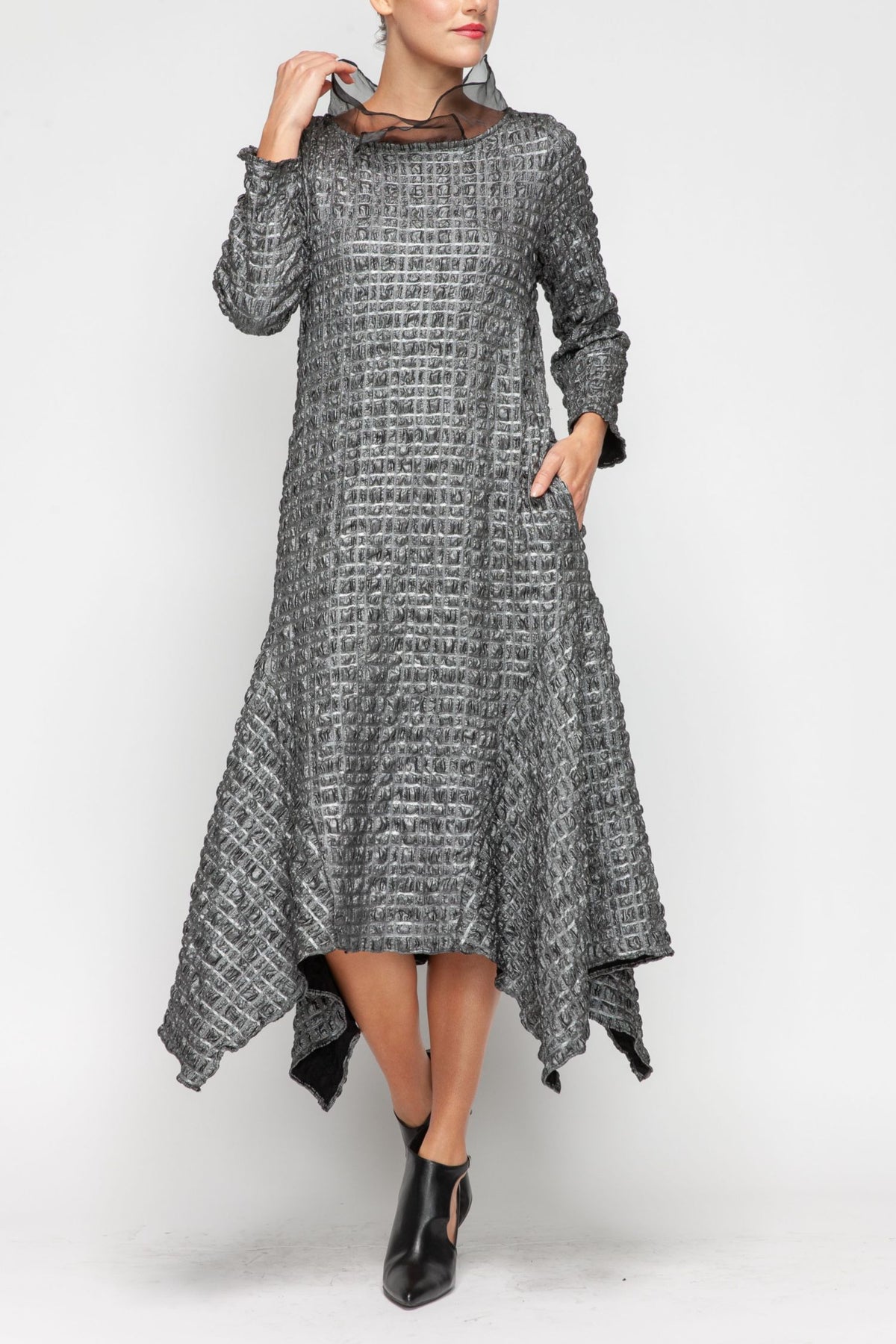 IC COLLECTION Dress - 7181D - SILVER