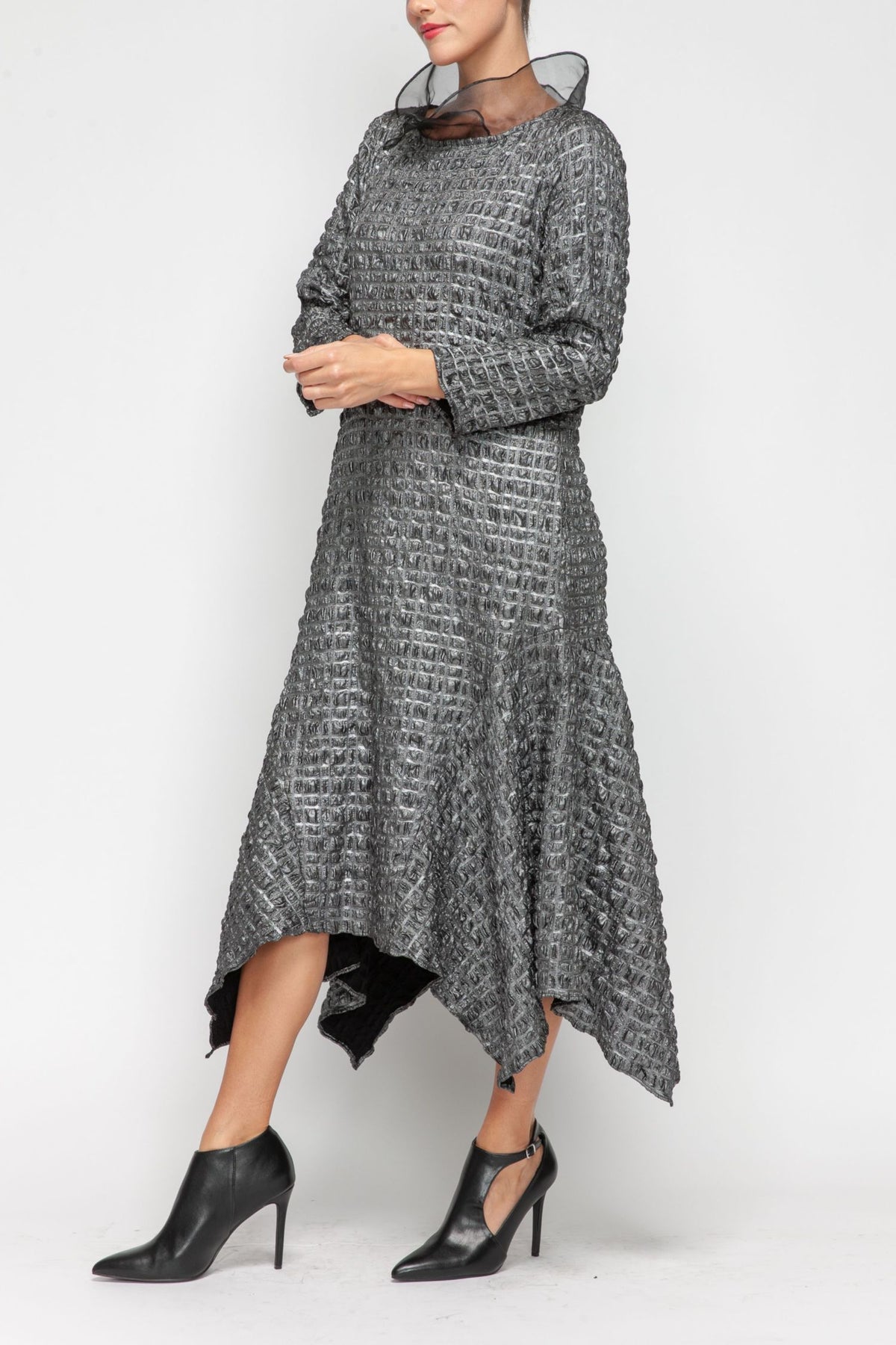 IC COLLECTION Dress - 7181D - SILVER