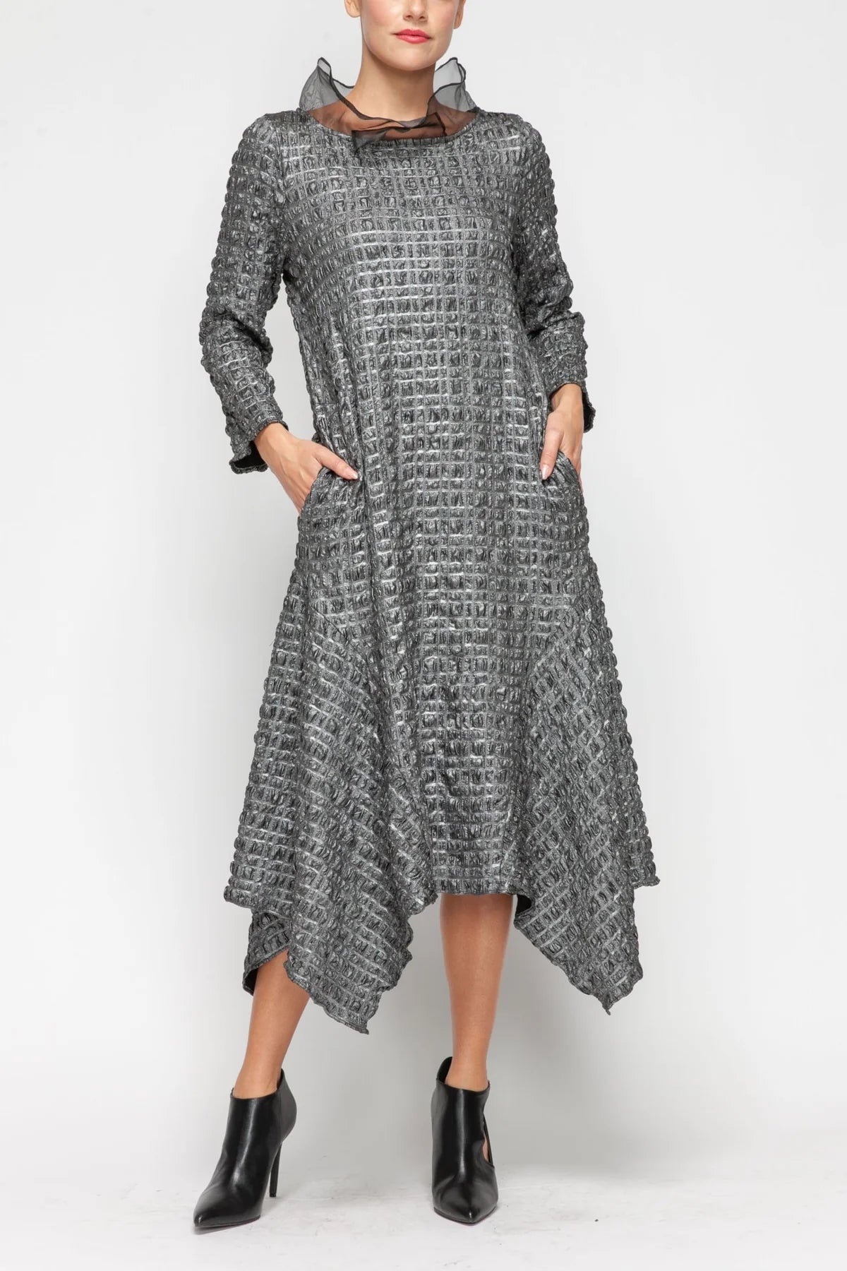 IC COLLECTION Dress - 7181D - SILVER
