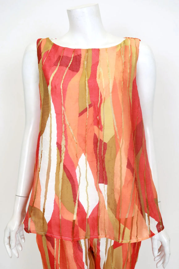 IC COLLECTION Top - 7185T - ORANGE