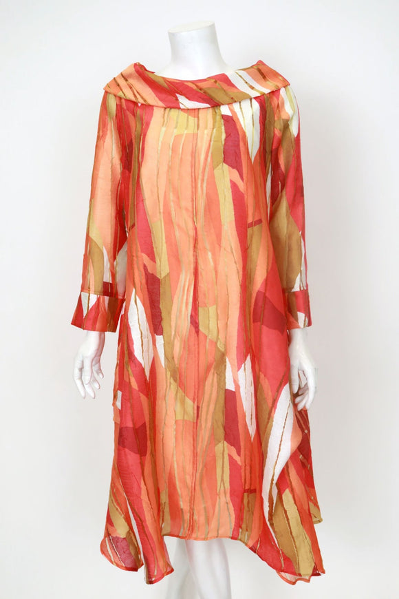 IC COLLECTION Dress - 7187D - ORANGE