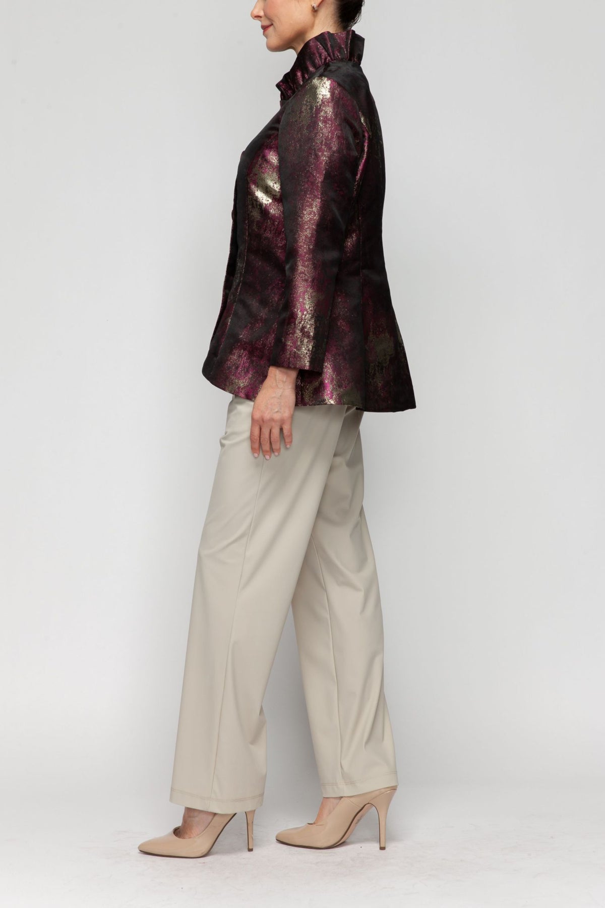 IC COLLECTION Jacket - 7188J - WINE