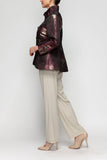IC COLLECTION Jacket - 7188J - WINE