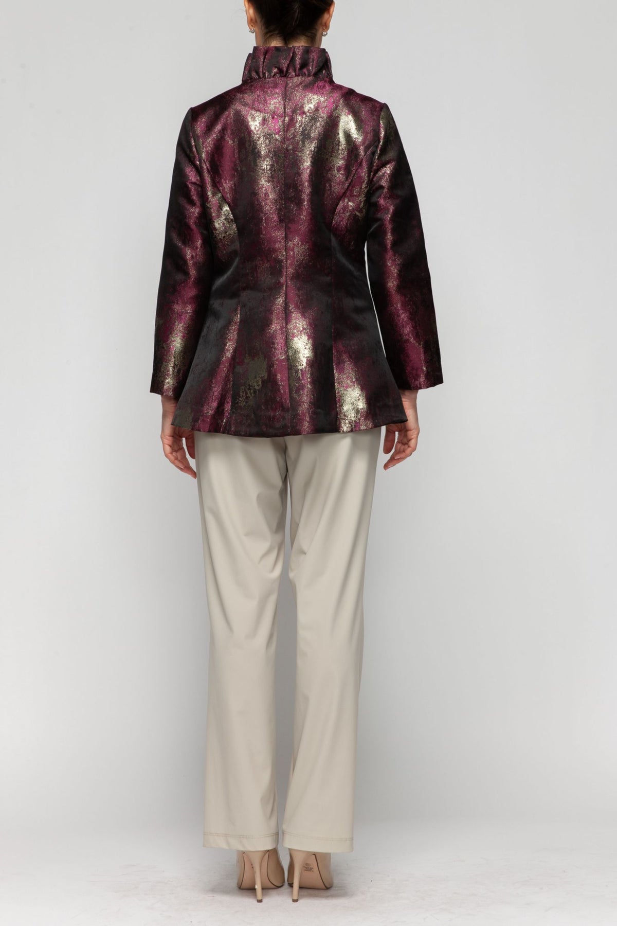IC COLLECTION Jacket - 7188J - WINE