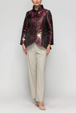 IC COLLECTION Jacket - 7188J - WINE