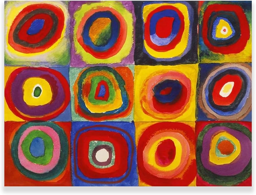 Oopera Raincoat - SQUARES WITH CONCENTRIC CIRCLES BY WASSILY KANDINSKY - J8839RW-6