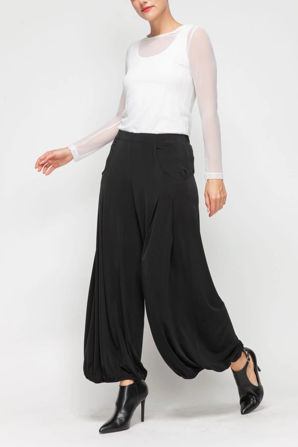 IC COLLECTION Pants - 7200P - BLACK