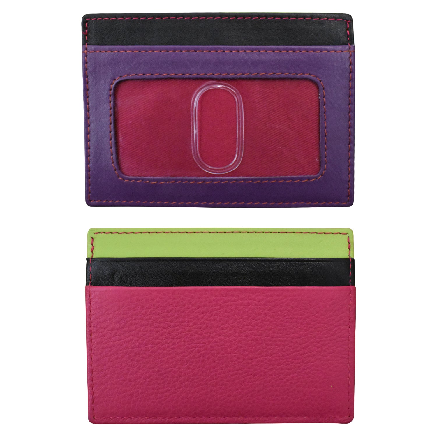 ili New York - POCKET I.D. CARD CASE - 7201 - Black Brights