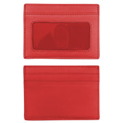 ili New York - POCKET I.D. CARD CASE - 7201 - Cherry Red