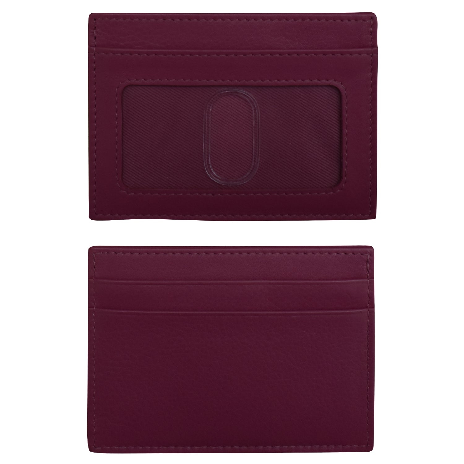 ili New York - POCKET I.D. CARD CASE - 7201 - Eggplant