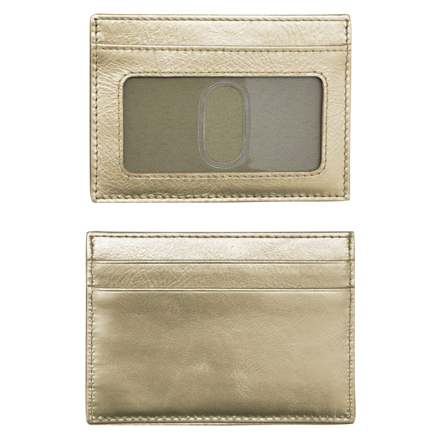 ili New York - POCKET I.D. CARD CASE - 7201 - Light Gold