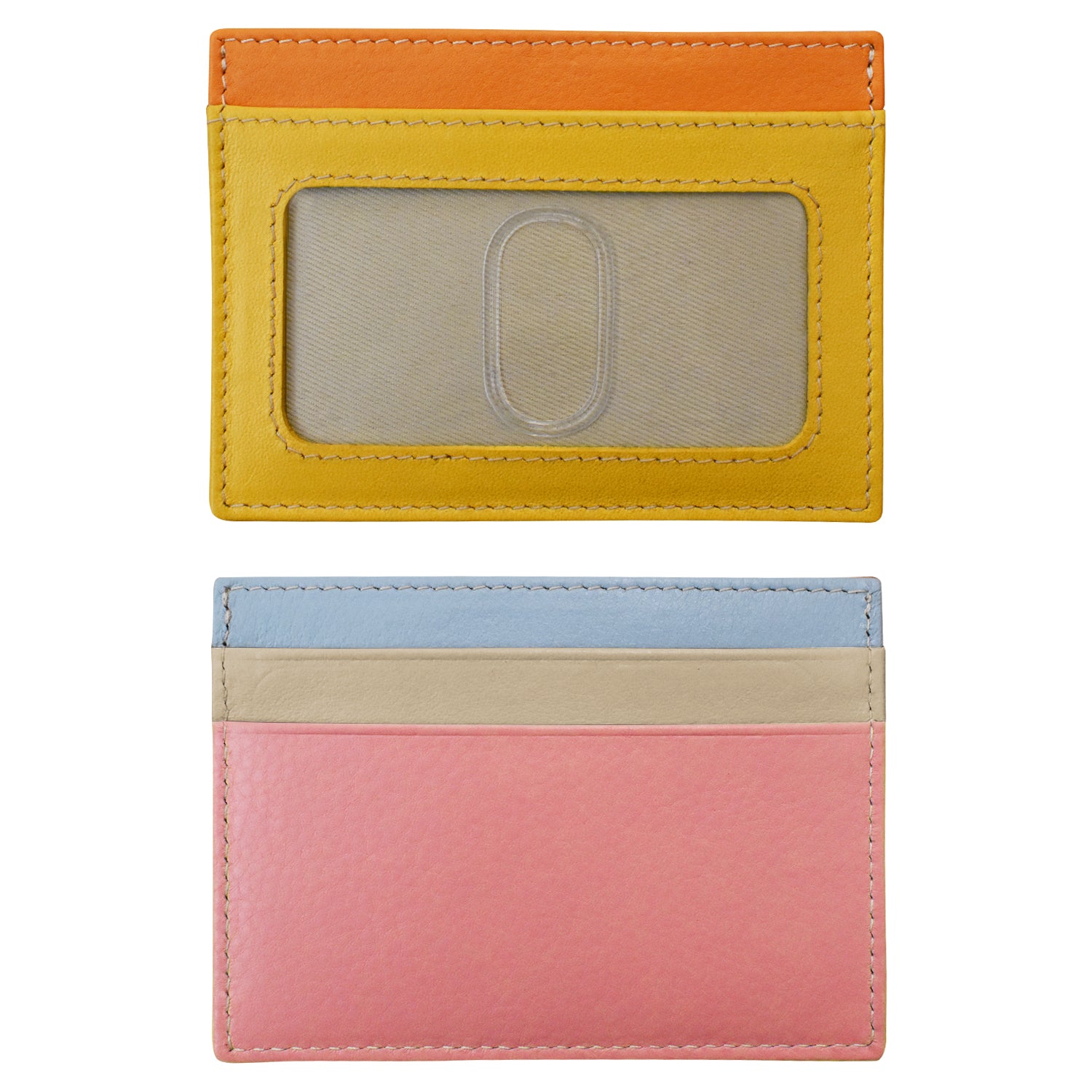 ili New York - POCKET I.D. CARD CASE - 7201 - Rainbow Pink