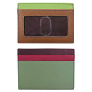 ili New York - POCKET I.D. CARD CASE - 7201 - Sage Multi