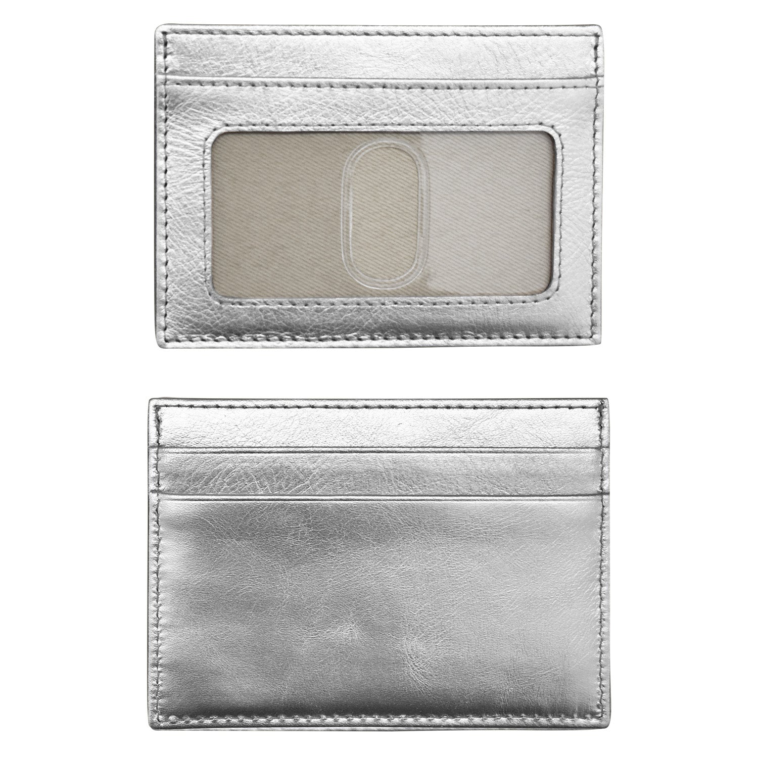 ili New York - POCKET I.D. CARD CASE - 7201 - Silver