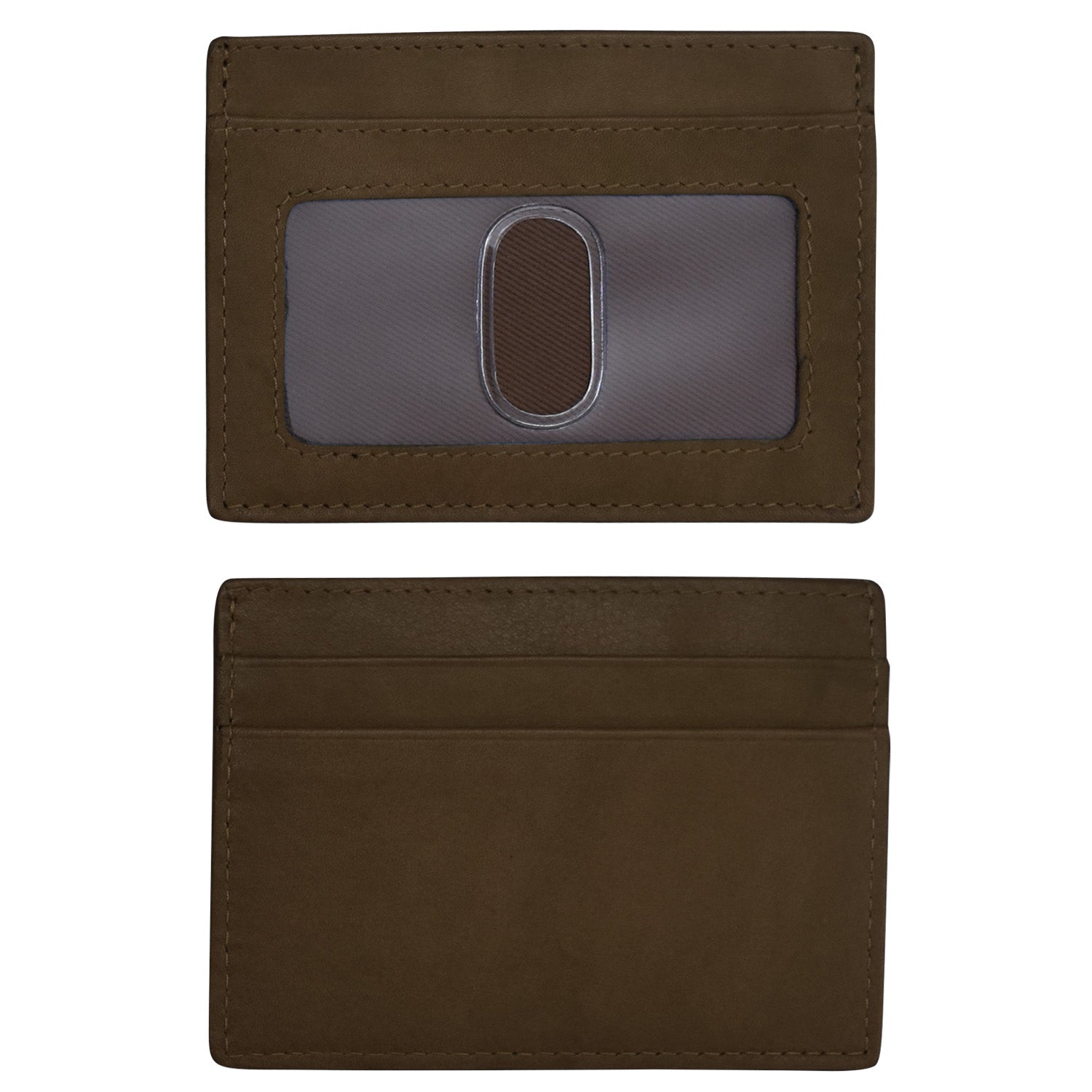 ili New York - POCKET I.D. CARD CASE - 7201 - Walnut