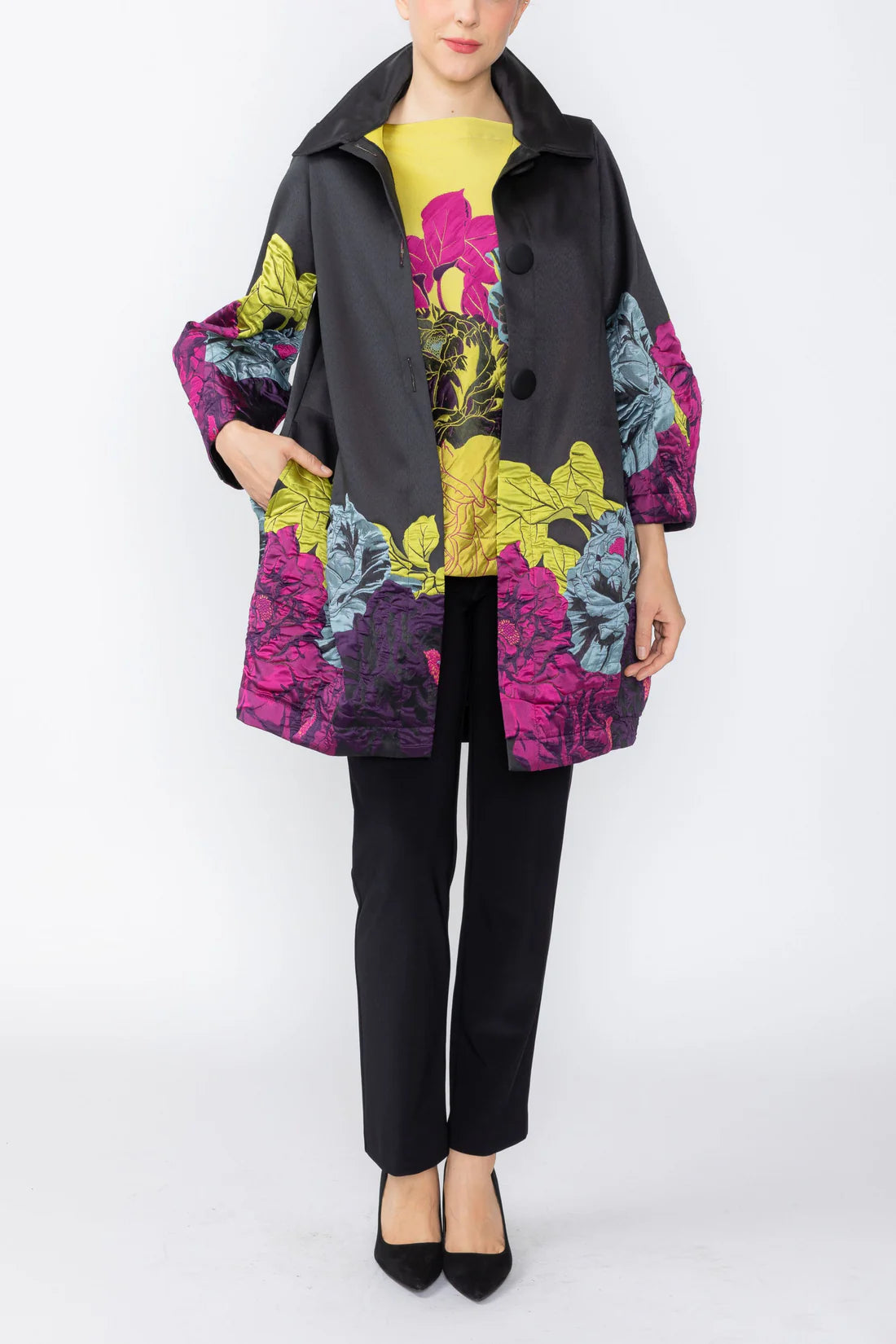 IC COLLECTION Jacket - 7212J - BLACK