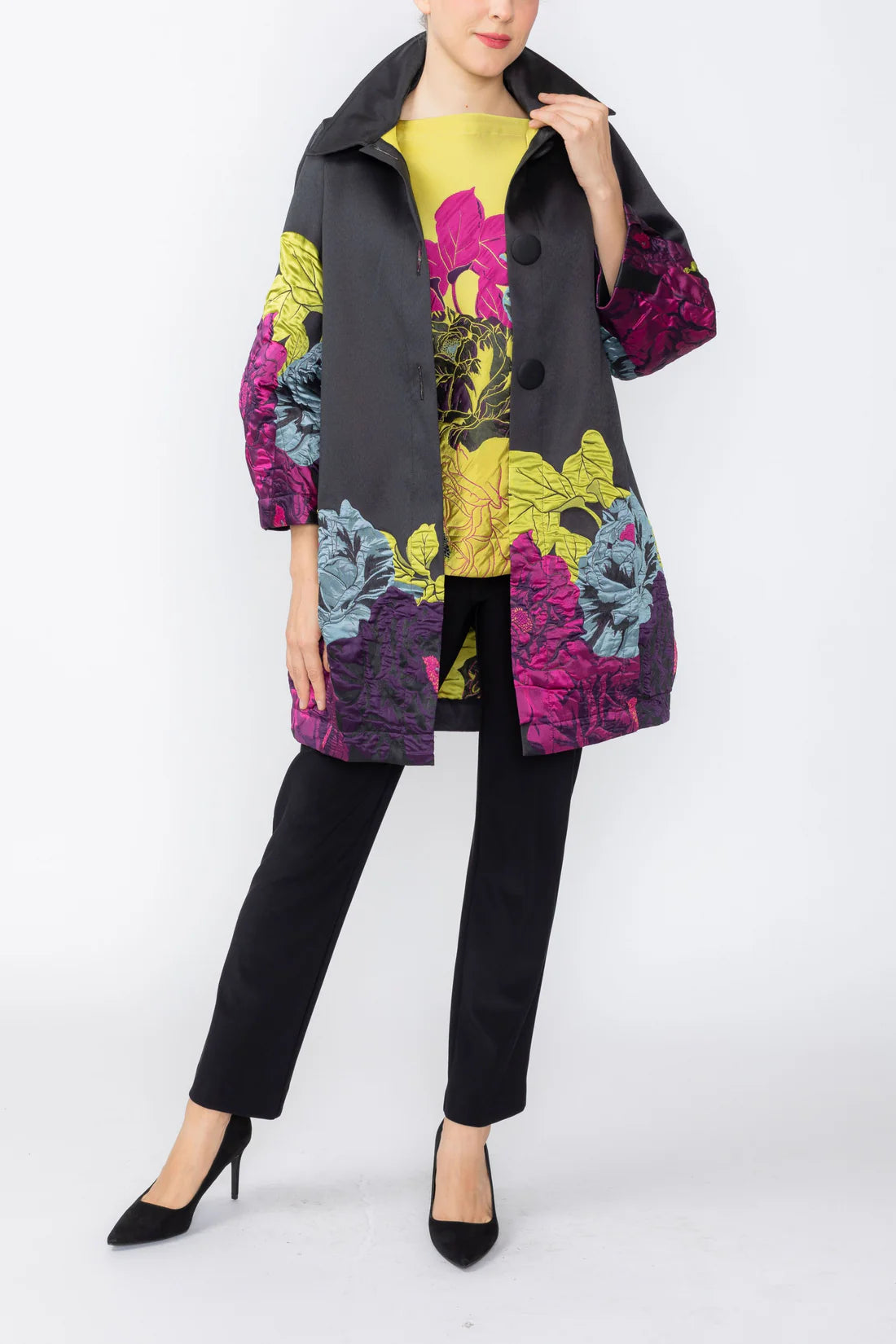 IC COLLECTION Jacket - 7212J - BLACK