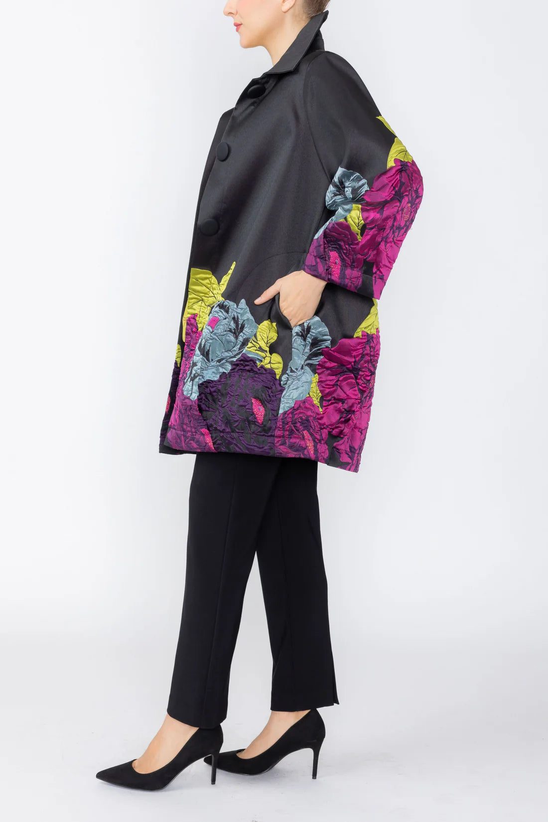 IC COLLECTION Jacket - 7212J - BLACK