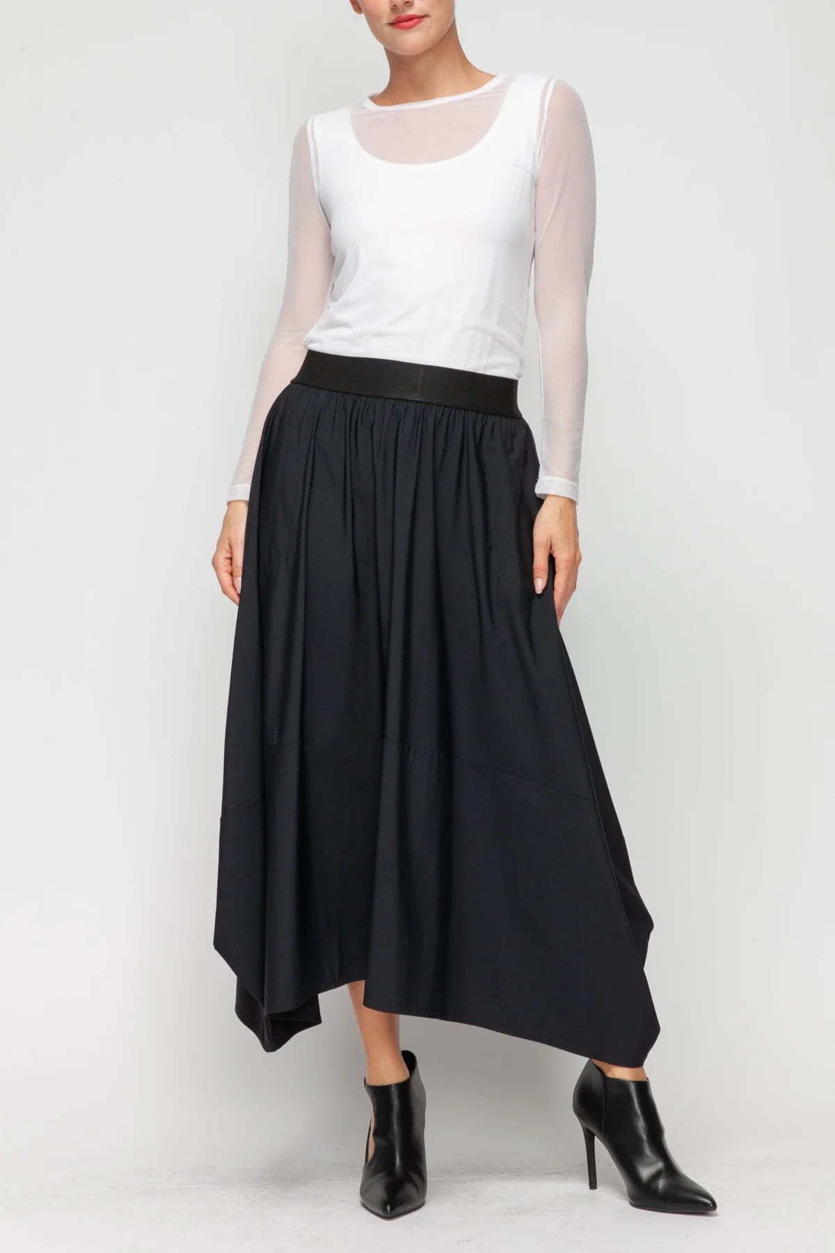IC COLLECTION Skirt- 7222 - BLACK