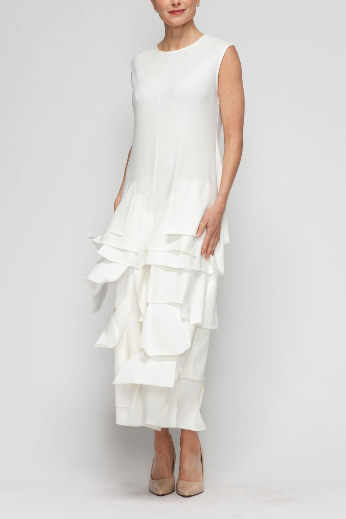 IC COLLECTION Jump Suit - 7224JS - WHITE