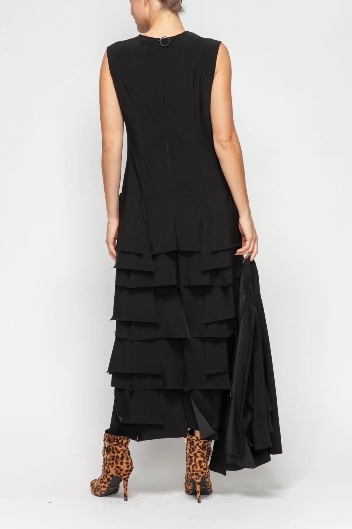 IC COLLECTION Jump Suit - 7224JS - BLACK