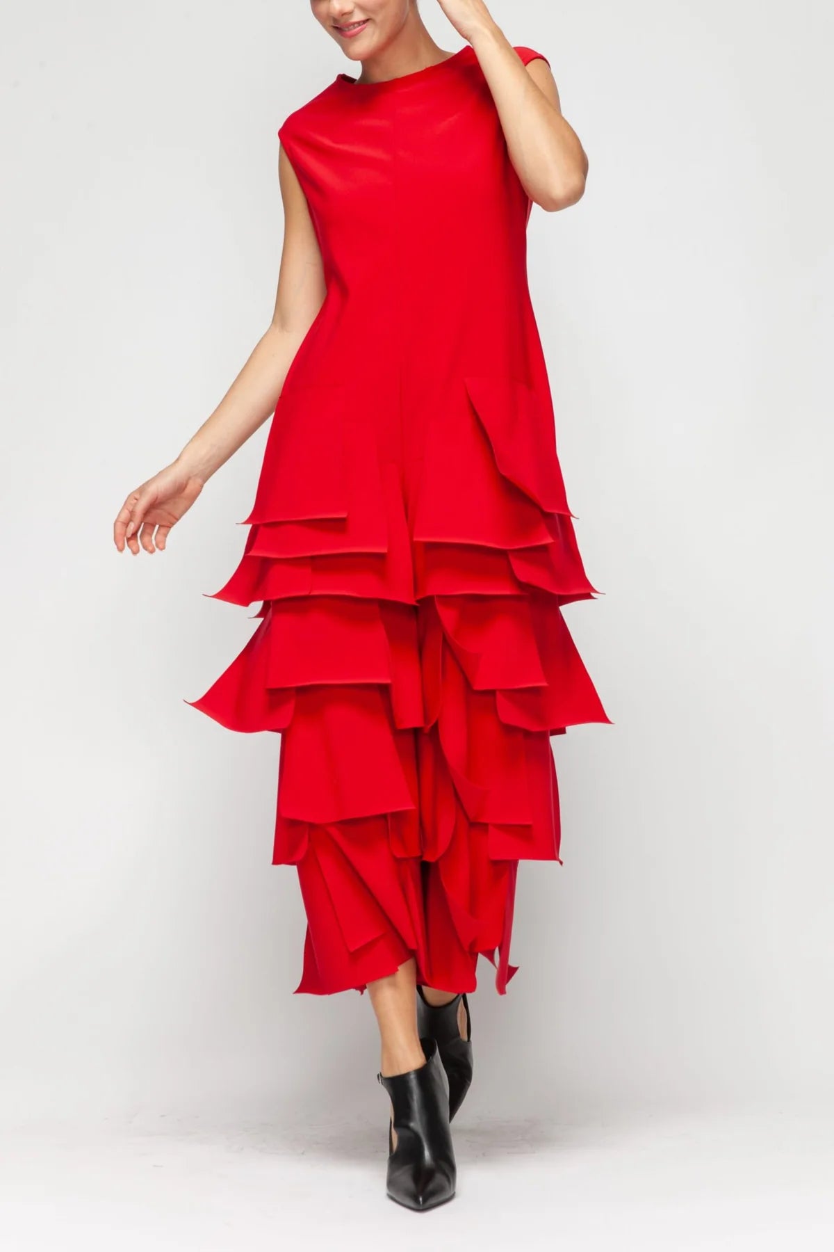 IC COLLECTION Jump Suit - 7224JS - RED