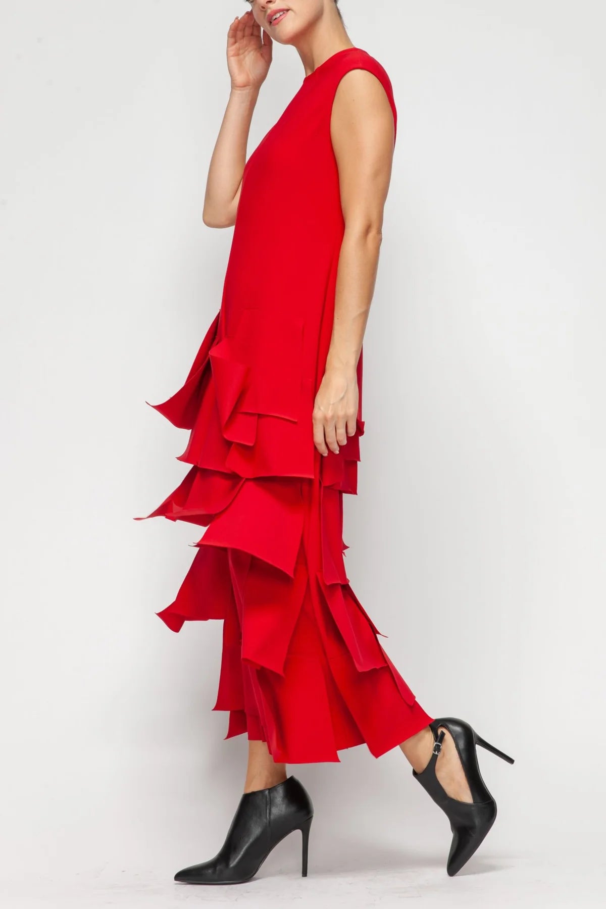 IC COLLECTION Jump Suit - 7224JS - RED