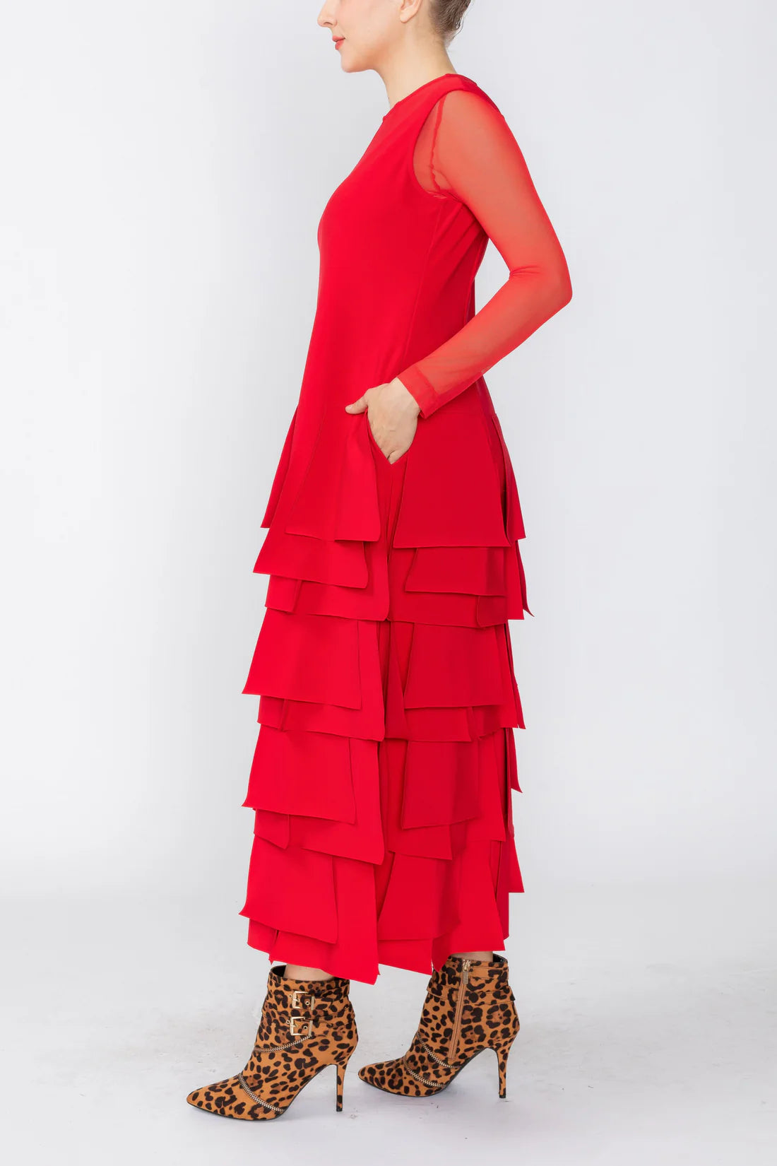 IC COLLECTION Jumpsuit - 7224JS - RED