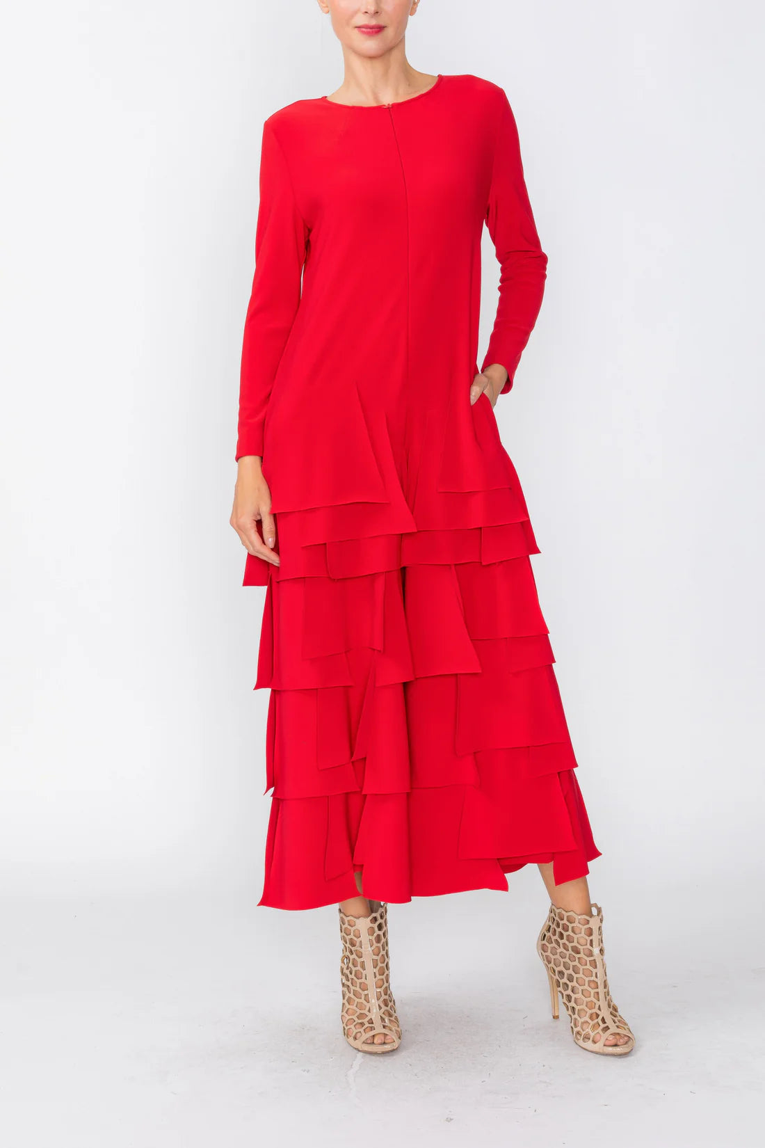 IC COLLECTION Jumpsuit - 7232JS - RED