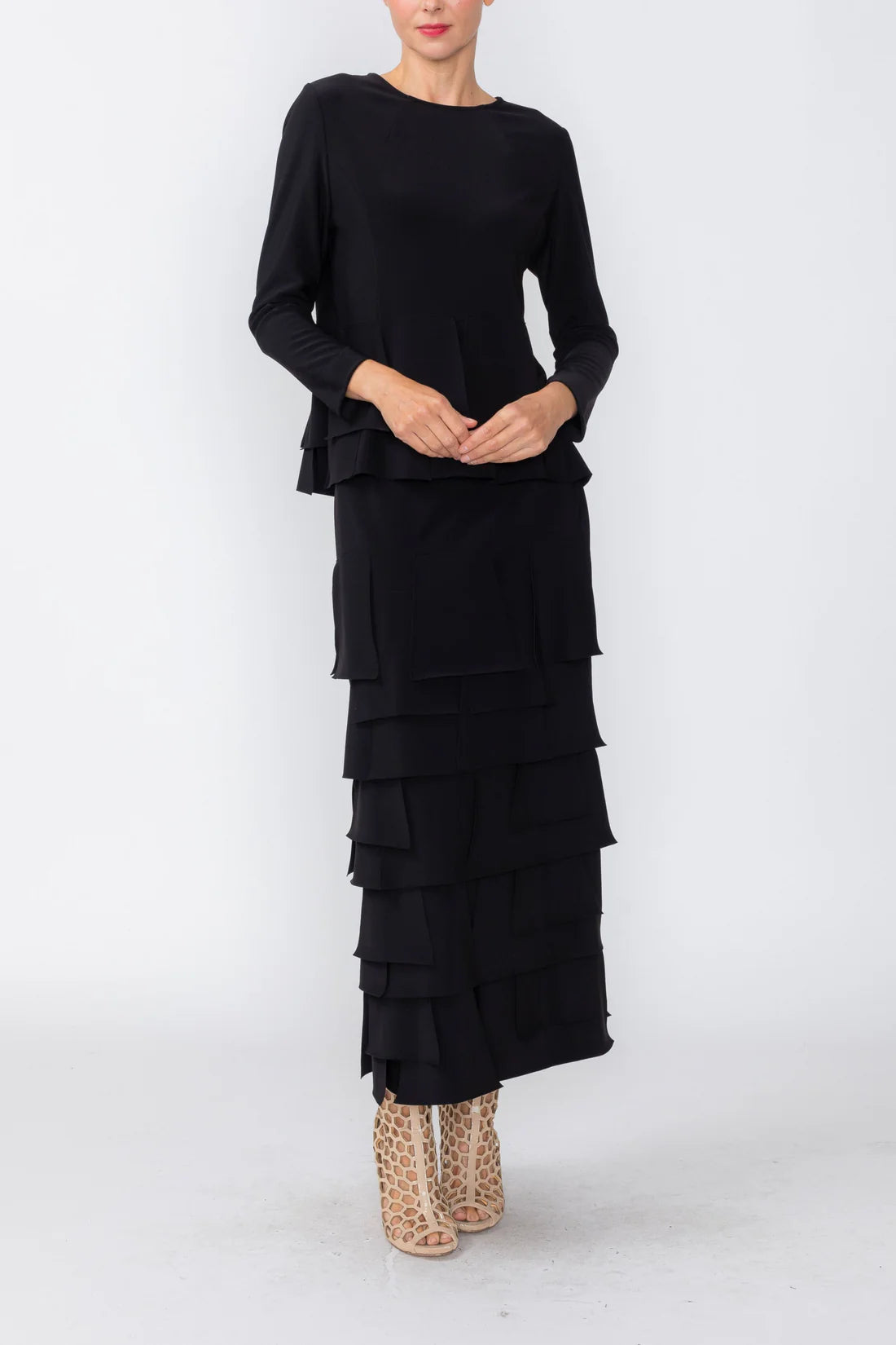 IC COLLECTION Top - 7233T - BLACK