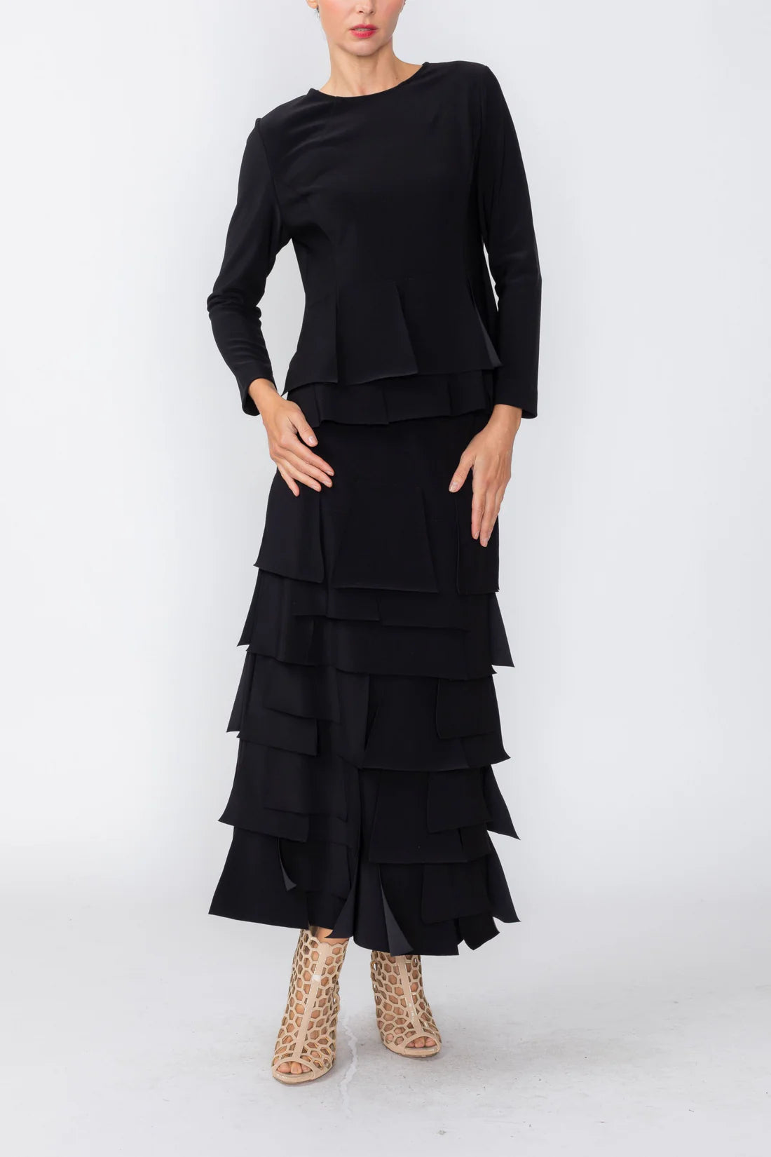 IC COLLECTION Top - 7233T - BLACK