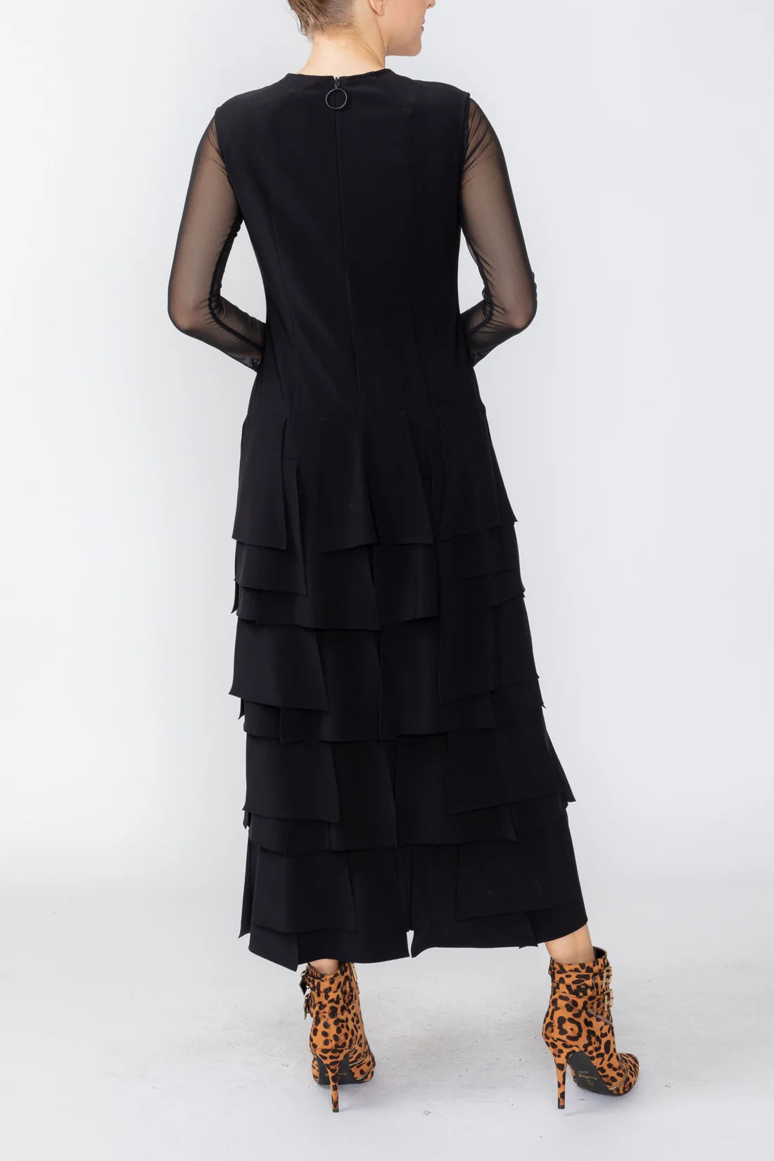 IC COLLECTION Dress - 7236D - BLACK