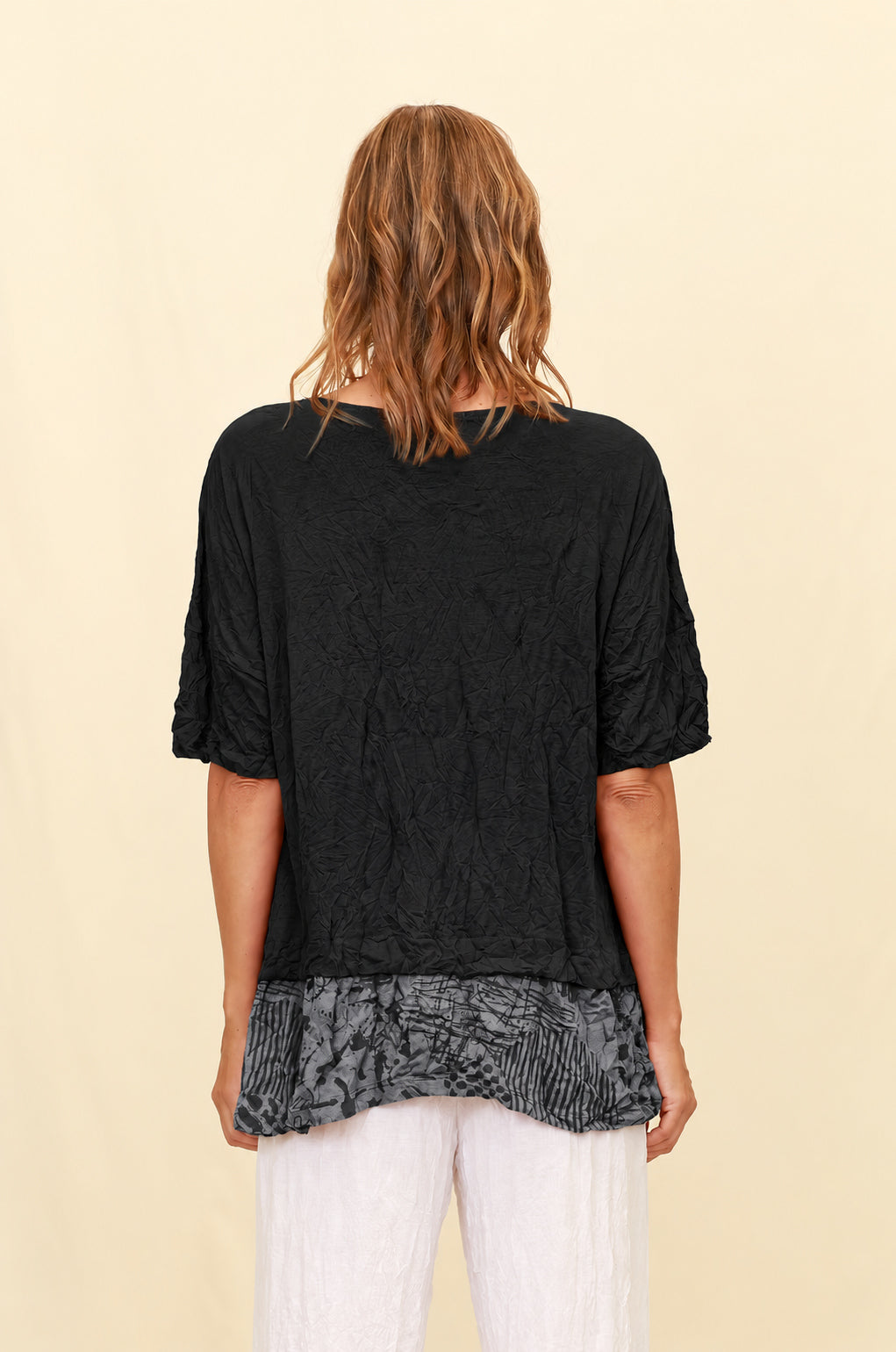 Chalet Recycled Crinkle Jersey Eudora Top - C72408