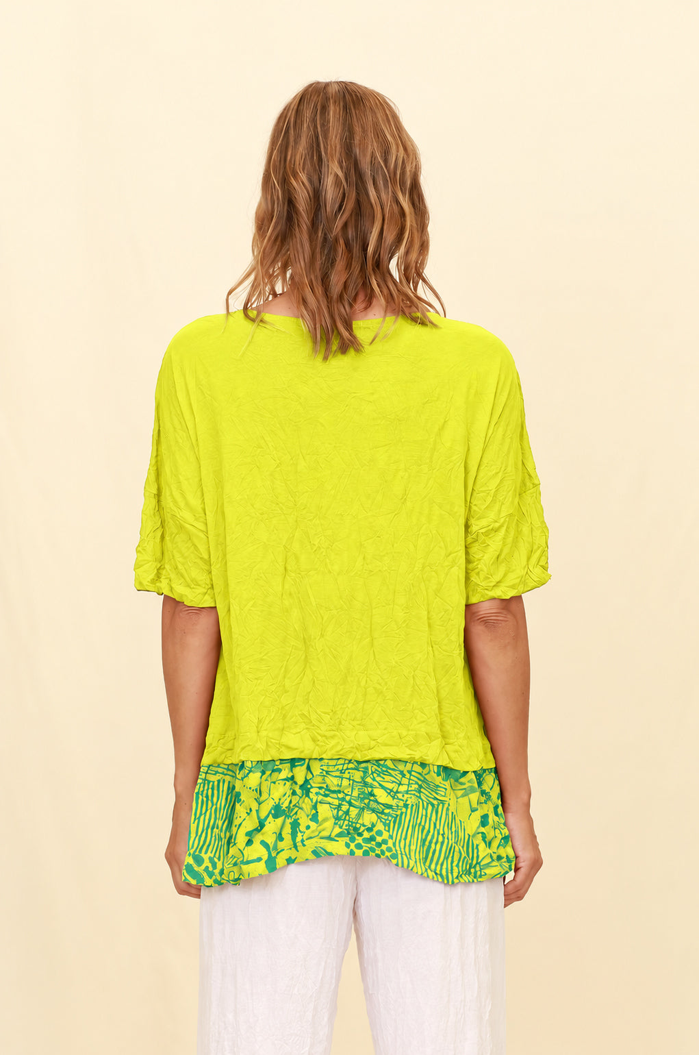 Chalet Recycled Crinkle Jersey Eudora Top - C72408