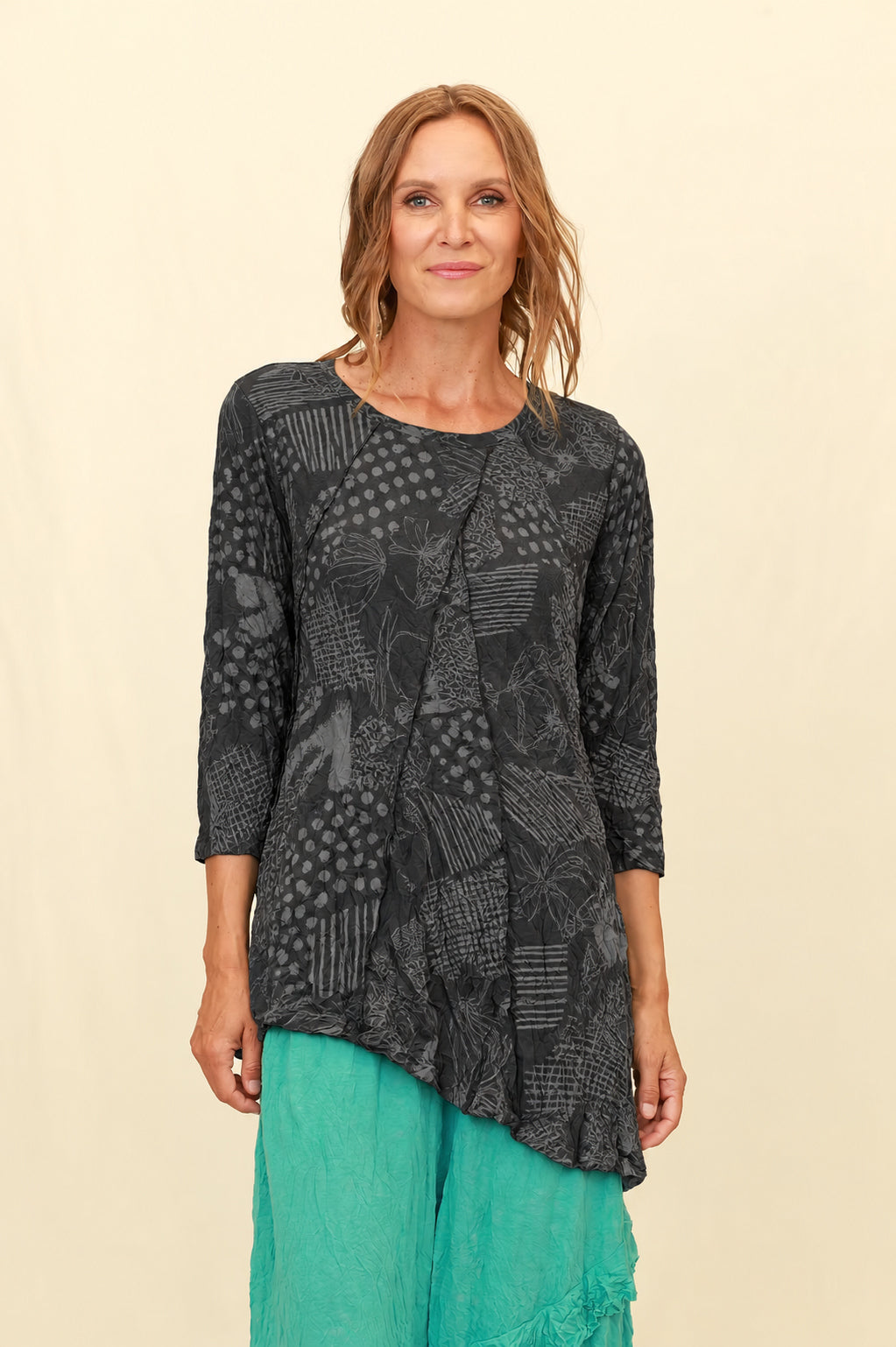 Chalet Recycled Crinkle Jersey London Top - C72441