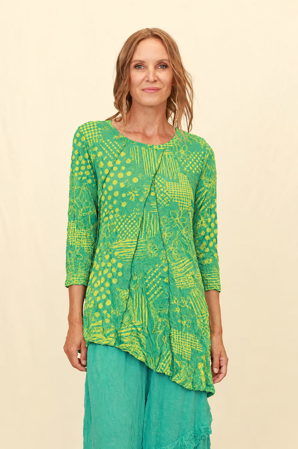 Chalet Recycled Crinkle Jersey London Top - C72441