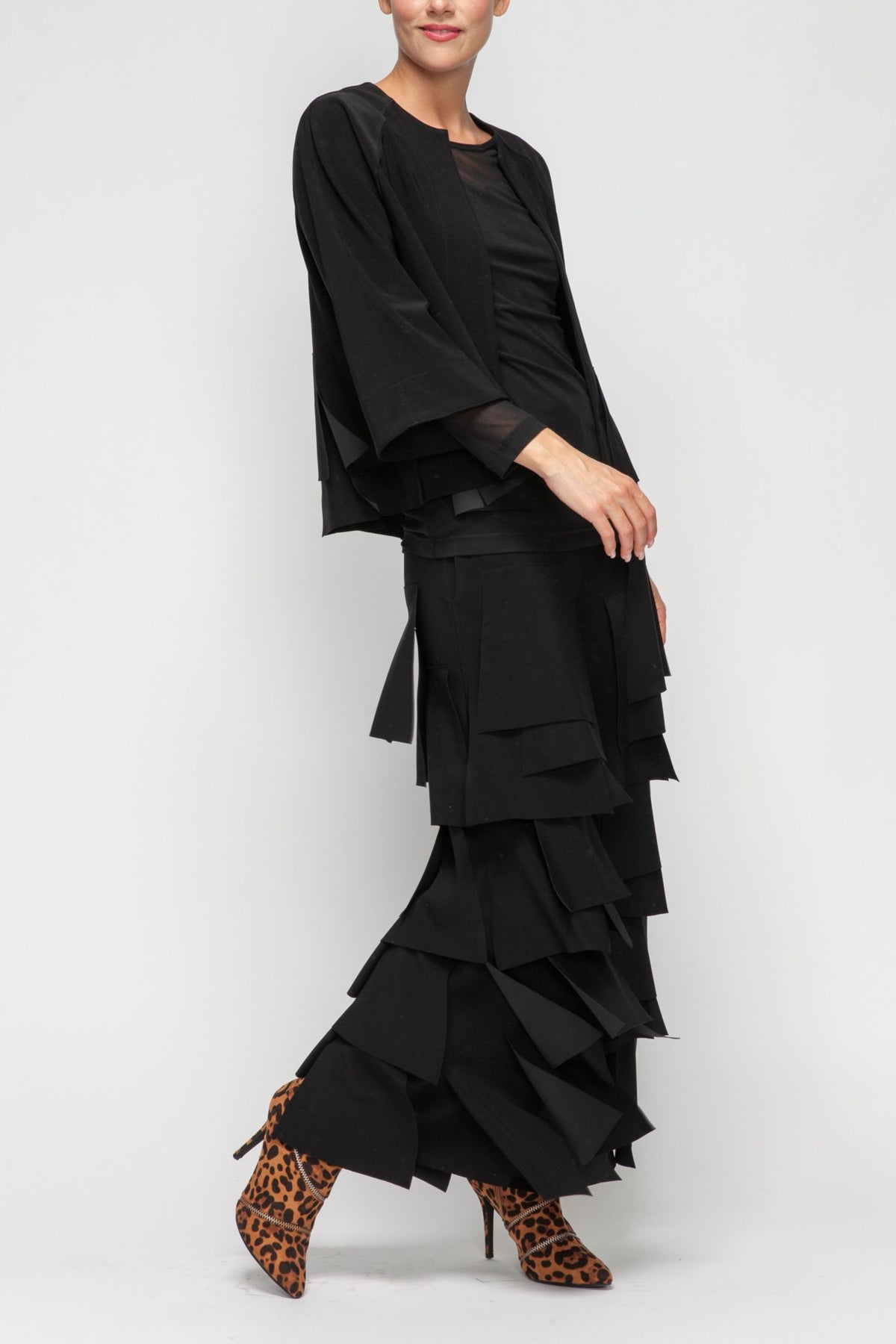 IC COLLECTION Jacket - 7246J - BLACK