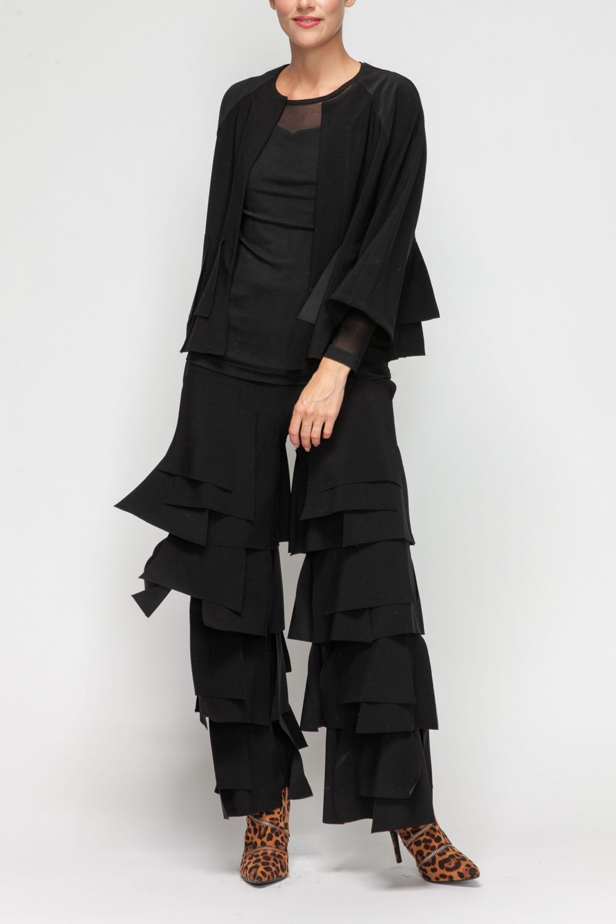 IC COLLECTION Jacket - 7246J - BLACK