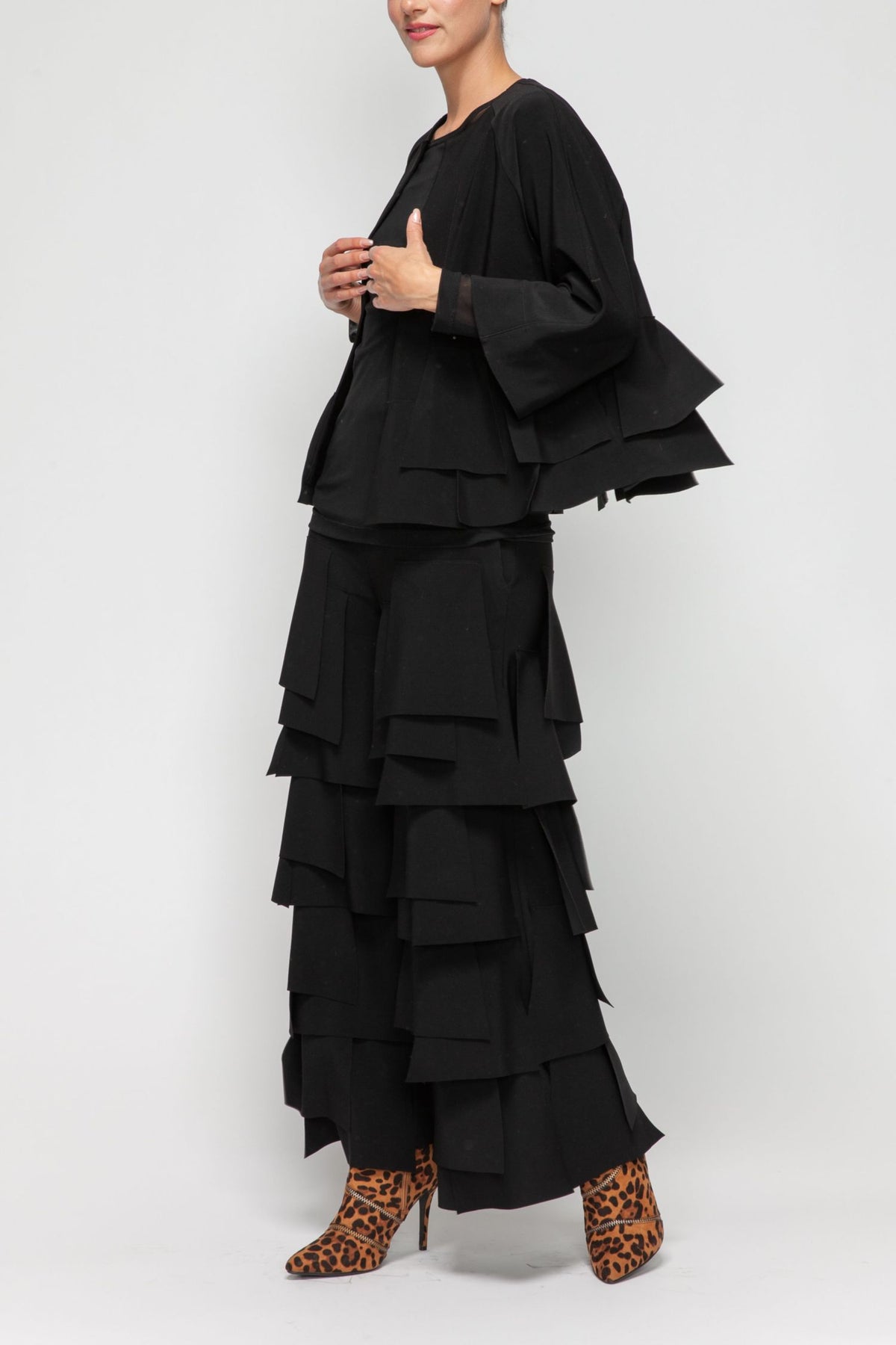 IC COLLECTION Jacket - 7246J - BLACK