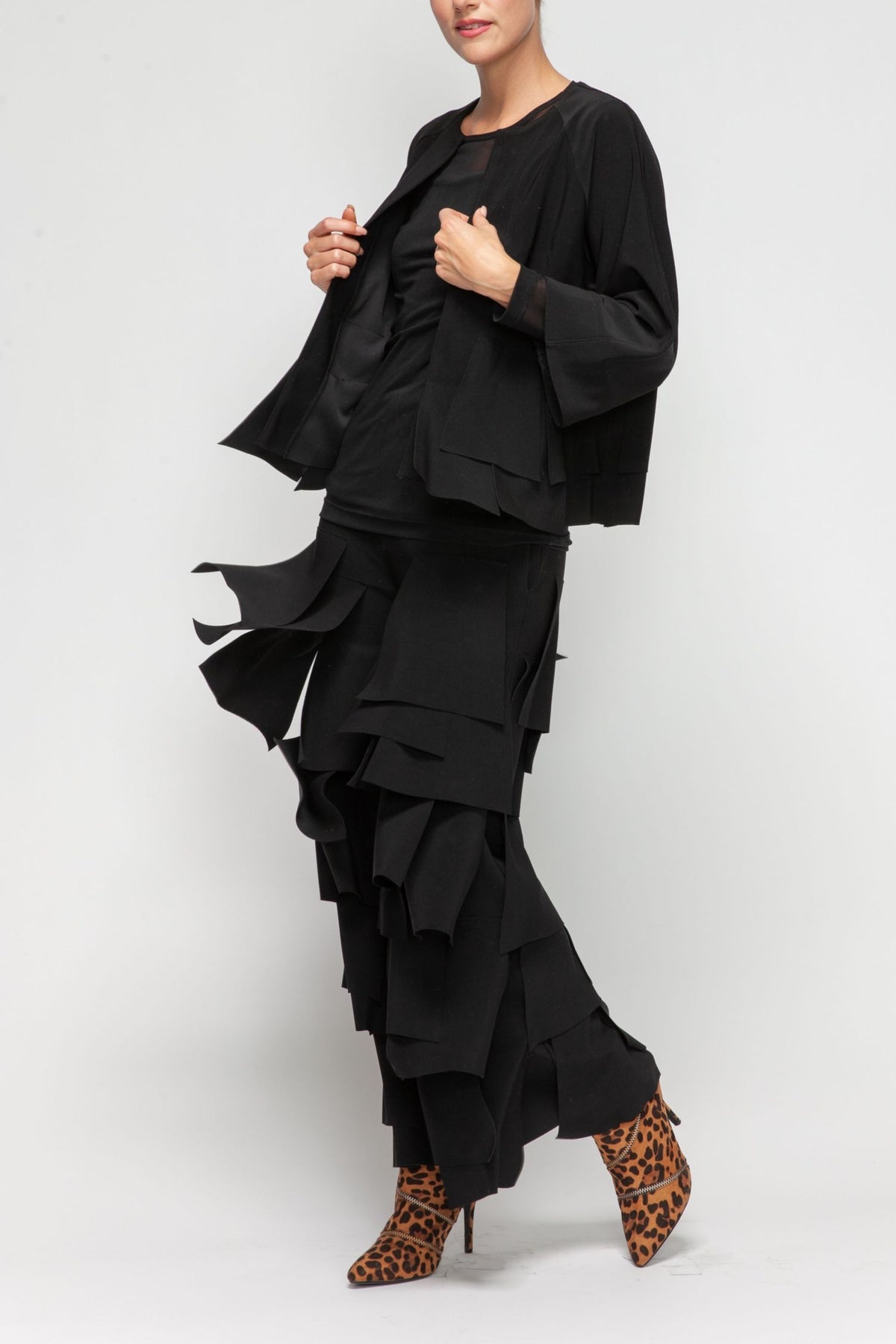 IC COLLECTION Jacket - 7246J - BLACK