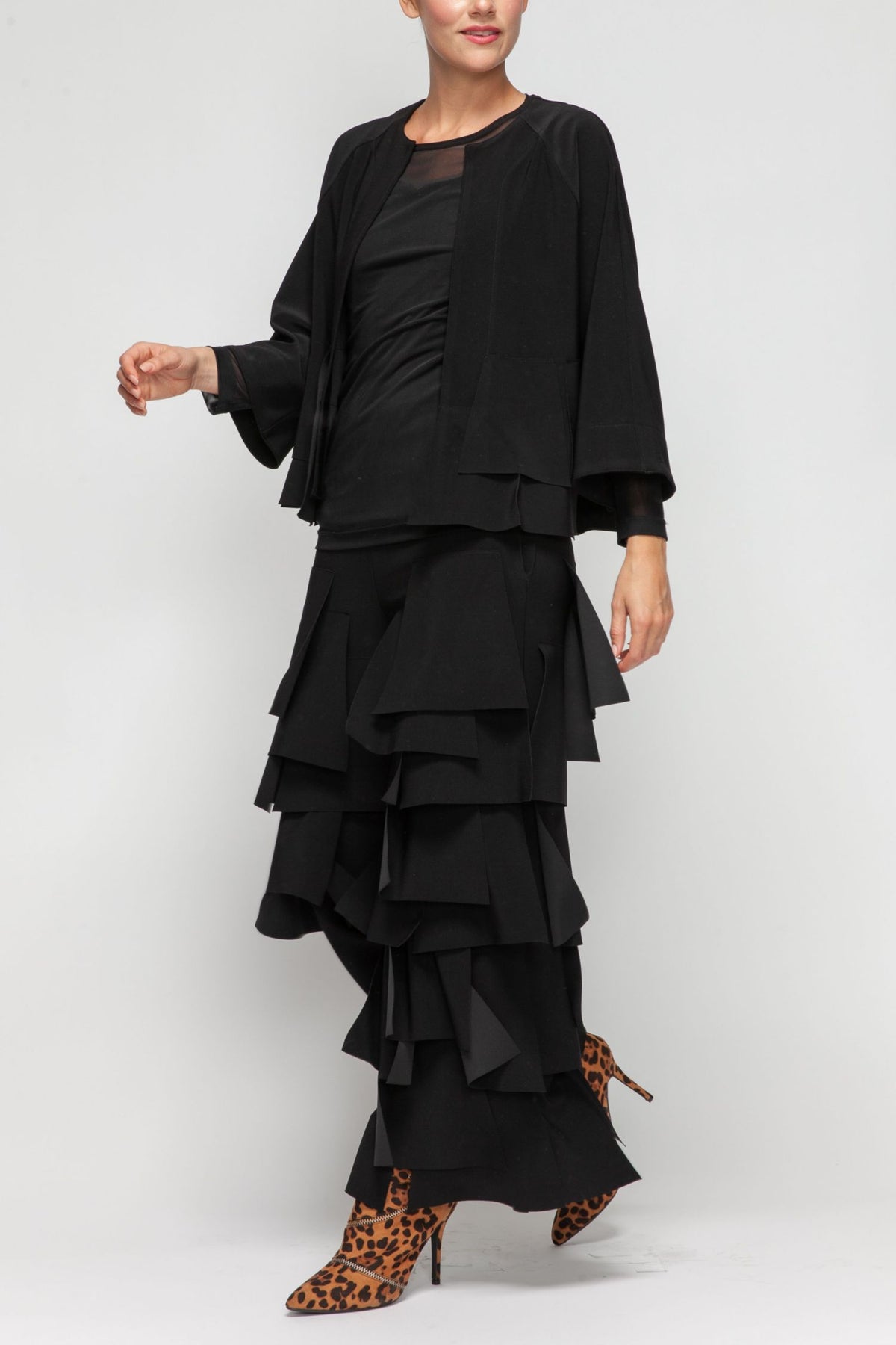 IC COLLECTION Jacket - 7246J - BLACK