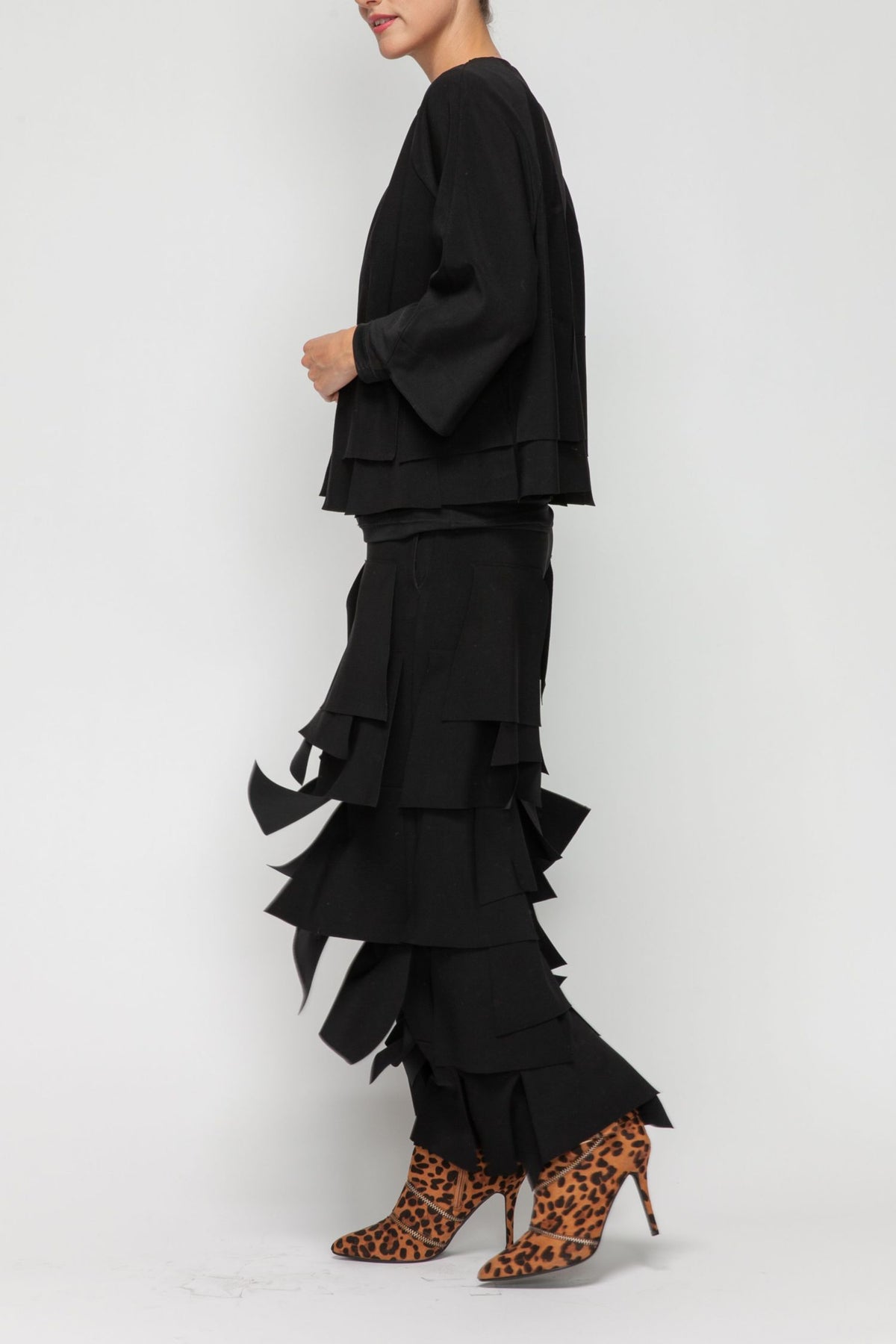 IC COLLECTION Jacket - 7246J - BLACK