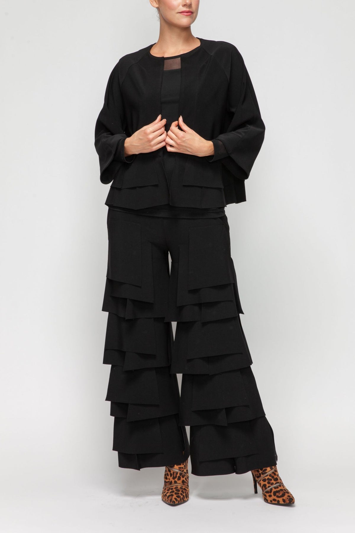 IC COLLECTION Jacket - 7246J - BLACK