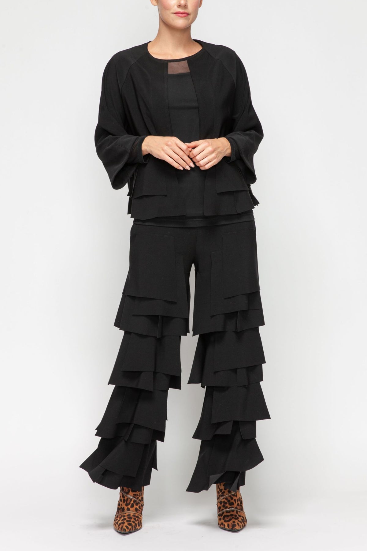 IC COLLECTION Jacket - 7246J - BLACK