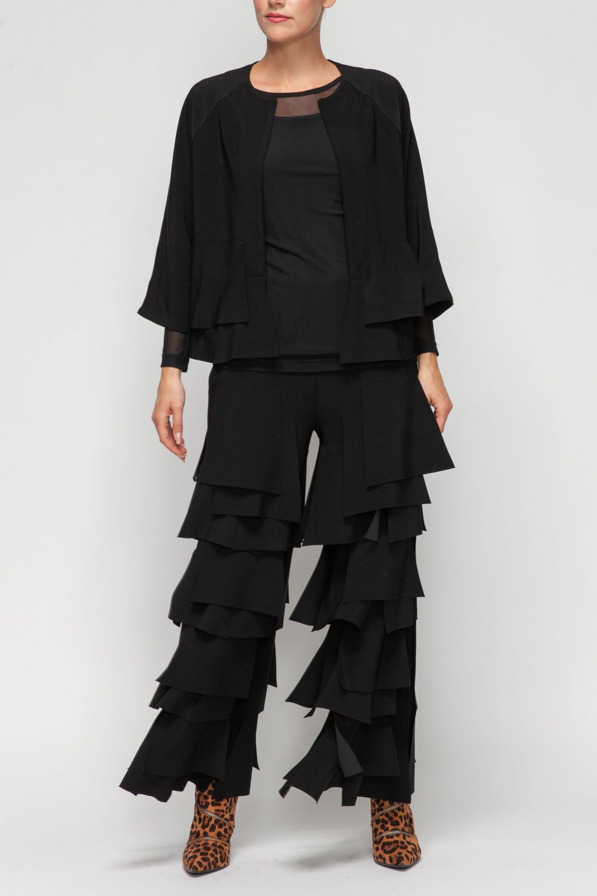 IC COLLECTION Jacket - 7246J - BLACK