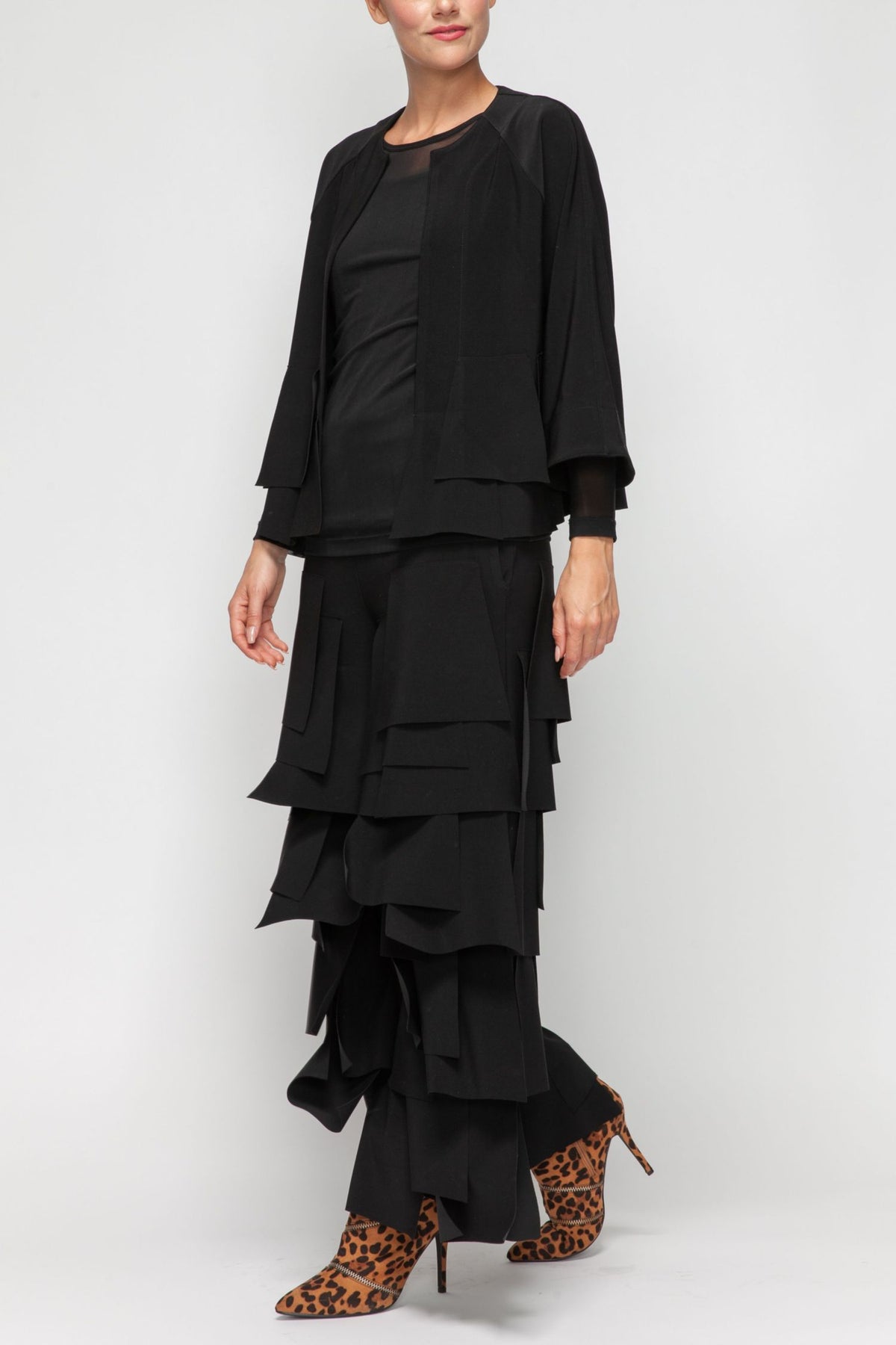 IC COLLECTION Jacket - 7246J - BLACK